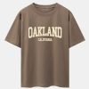 Vintage Oakland Print Heavy Weight Oversize T-Shirt