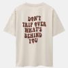 Slogan Back Print Oversize T-Shirt & Corduroy Shorts