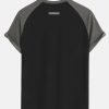 Muscle Fit Paneled Textured T-Shirt