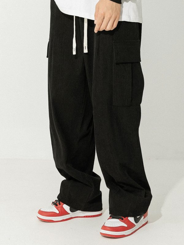 9fe97eee440aa2aacda6d2159f44fb89bdab09e44fdf5106565a2cadcbdd6cc5.jpg Los Angeles Print Heavy Weight Oversize T-Shirt & Loose Fit Corduroy Cargo Pants