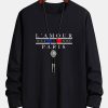 Long Sleeve Paris Slogan Print Cotton T-Shirt
