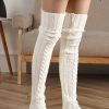 Solid Over The Knee Socks