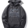 New York Gothic Print Hoodie