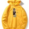 Skate Bear Print Hoodie