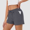 Women's Running Shorts Gym Workout Quick Dry Relaxed Fit Casual Shorts with 2 Pockets