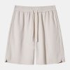 Heavy Weight Oversize T-Shirt &  Loose Fit Drawstring Waffle Shorts