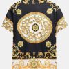 Baroque Print Button Up Shirt & Shorts