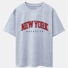 New York Print Drop Shoulder Oversize T-Shirt