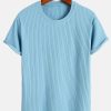 Basic Slim Fit Ribbed T-Shirt