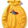 Superhero Bear Print Hoodie