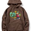 Graffiti Bear Print Hoodie