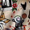 Halloween Vampire Chest Pocket Short Sleeve Shirt