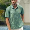 a4aaca993db1ffd1538b161350e0830b5c541619b347c8f65f3843ff327f212a.jpg Tropical Floral Print Short Sleeve Casual Shirt