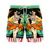 Suitmens Men's Tiki Party Hawaiian Vacation Print Three-Piece Set 028