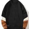 Color Block Crewneck Sweatshirt