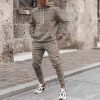Men's Personalized Printed Hoodie Set 036