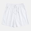 Man Textured Cotton Stand Collar Shirt & Shorts