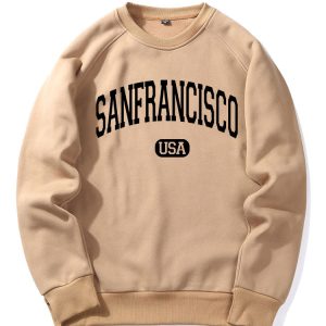 San Francisco Letter Print Sweatshirt
