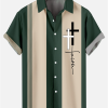 Suitmens Men's Hawaii Vacations Print Shirt Three-Piece Set 056
