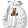 London Bear Print Hoodie