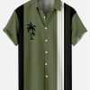 Suitmens Men's Hawaii Vacations Print Shirt Three-Piece Set 058