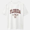 Florida Palm Tree Print Heavy Weight Oversize T-Shirt