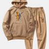 Robot Bear Graphic Hoodies & Jogger Pants