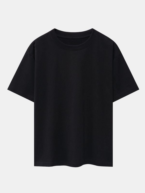 Heavy Weight Oversize T-Shirt &  Loose Fit Drawstring Waffle Shorts