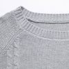 Detachable Scarf Neck Sweater