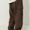 Loose Fit Corduroy Cargo Pants