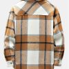 Flannel Plaid Overshirt With Pocket
