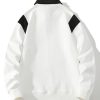 Contrast Polo Sweatshirt