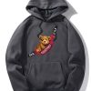 Shoulder Bag Bear Print Hoodie