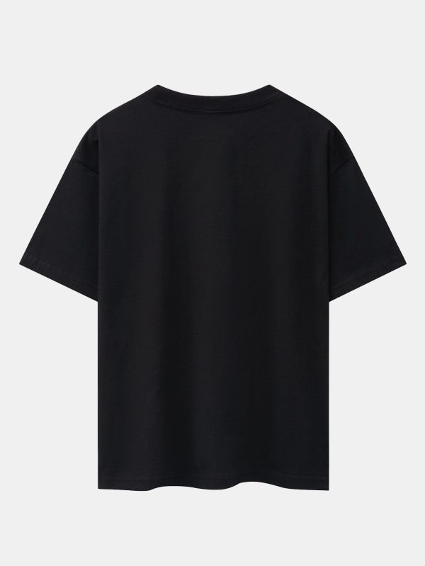 Heavy Weight Oversize T-Shirt &  Loose Fit Drawstring Waffle Shorts