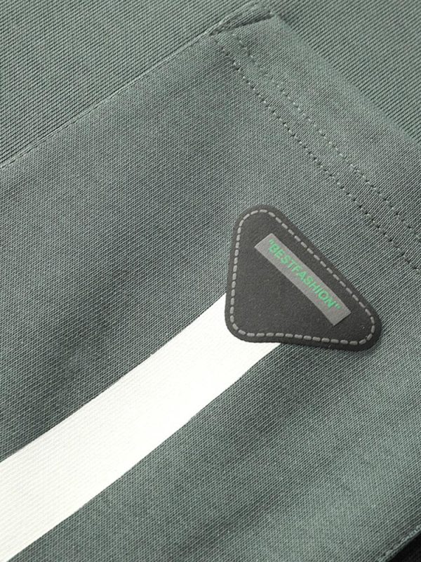Color Block Sweatshirt With Pocket