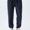 Drawstring Corduroy Pants