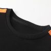 Contrast Webbing Crew Neck Sweatshirt