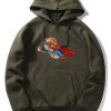 Superhero Bear Print Hoodie