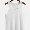Basic Slim Ribbed Racer Back Tank