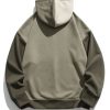 Oversize Color Block Hoodie