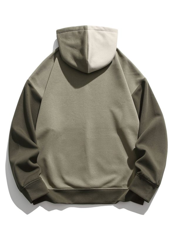 Oversize Color Block Hoodie
