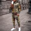 Men's Personalized Printed Hoodie Set 005