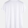 Muscle Fit Arc Hem Mesh T-Shirt