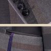 Business Plaid Print Lapel Collar Blazer & Blazer Vest & Pants 3pcs Set