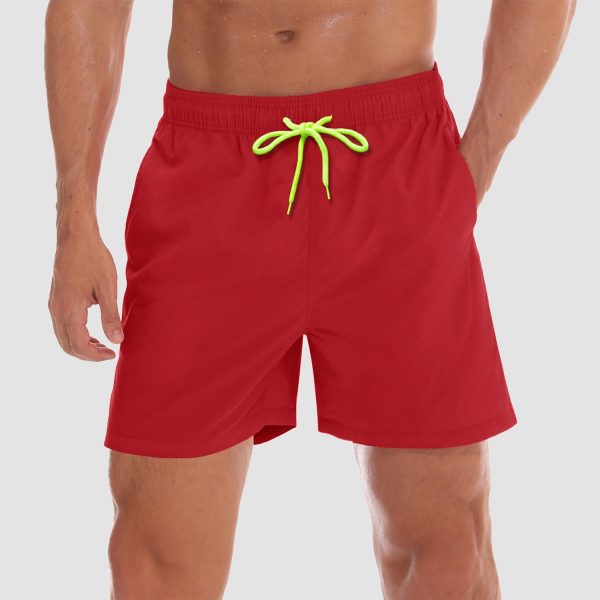 b48e4ab7514b453aace2b828871e2fe168c092157467a0d1fb48005d081473d4.jpg Men's Quick Dry Swimming Trunks with Mesh Lining Beach Shorts Boardshorts Multi Pockets