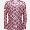Elegant Plaid Sequin Shawl Lapel One Button Slim Fit Blazer