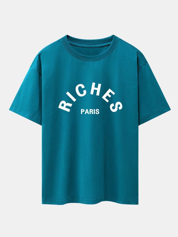 Riches Paris Print Oversize T-Shirt