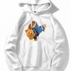 Break Dance Bear Print Hoodie