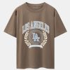 Los Angeles Varsity Print Heavy Weight Oversize T-Shirt
