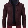 b739318e9e04da8a81b455d44bccb7a2a2ade339090d4be15e999e5d6f3b23f0.jpg Diamond Pattern Zip Hooded Sweater